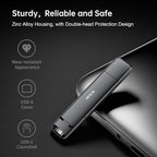SSK 2TB External USB SSD, Fast 550MB/s 2-in-1 Dual Drive USBType C+USB-A 3.2 - Image 4