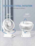 Shinebella AA Battery Powered Clip on Fan - Image 5