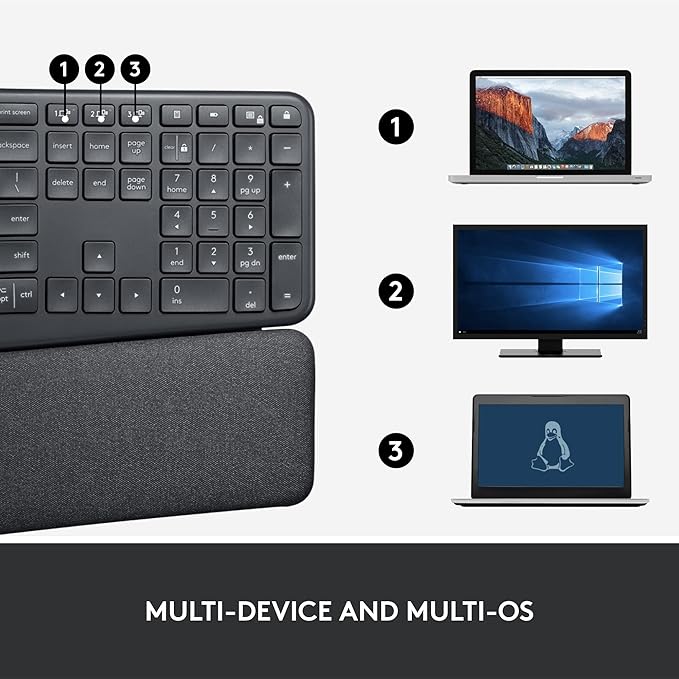 Logitech ERGO K860 Wireless Ergonomic Keyboard - Image 9