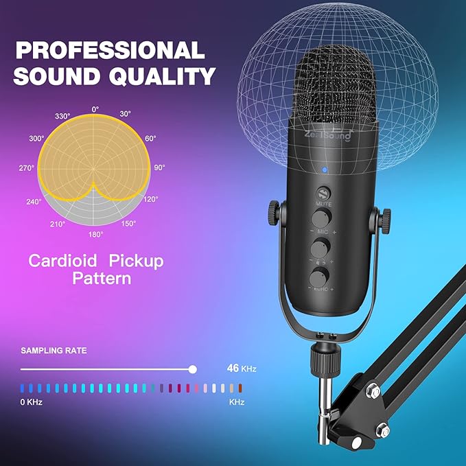 ZealSound Podcast Microphone - Image 3