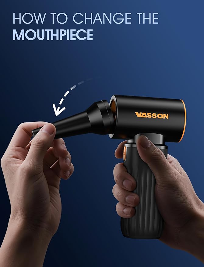 Compressed Air Duster, 260000RPM Cordless Electric Air Blower - Image 8