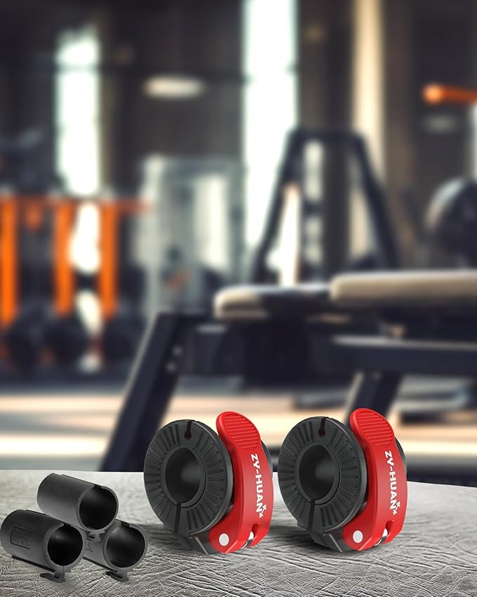 Pro Barbell Clips 1 inch Barbell Clamps 0.9-1.18inch Quick Release Weight Clips - Image 6