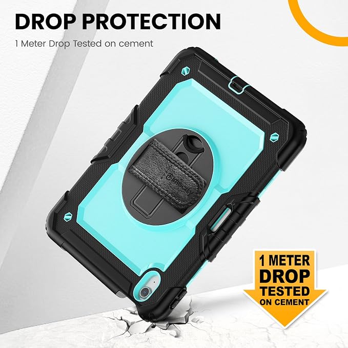 timecity Case for iPad Air 11 Inch M3/ M2, 360° Rotating Stand, Pencil Holder & - Image 3