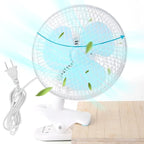8-Inch Clip on Fan, 2 Speed Convertible Desk Fan - Image 9