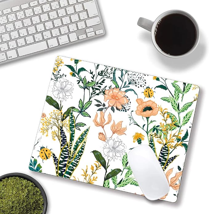 Mouse Pad, Beautiful Floral Mouse Pad, Personalized Waterproof Mousepad - Image 4