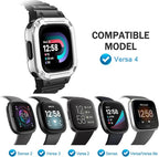 FINTIE Bands with Case Compatible with Fitbit Versa 4/3/2/1/Versa Lite/Fitbit - Image 2