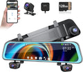 4 Channel Mirror Dash Cam, 360 Dash Camera FHD 1080P Front and Rear 12'' Full by AFYWOOfficial