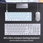 DIERYA T68SE 60% Gaming Mechanical Keyboard, Ultra Compact Mini 68 Key - Image 2
