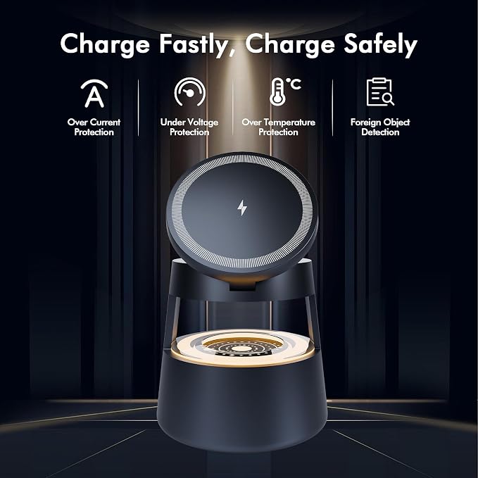 Wireless Charging Station for Magsafe: 4 in 1 Fast Charger Stand 15W - Image 8