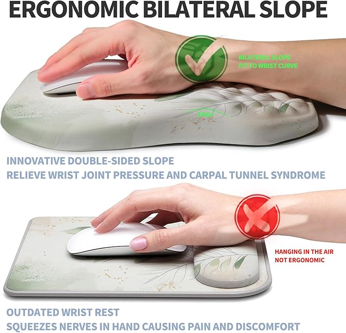 Ergonomic Raised Mouse Pad Wrist Support - Image 2