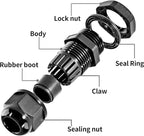20 Pcs 3/8" NPT Nylon Cable Glands, IP68 Waterproof Adjustable Cord Grip Cable - Image 3