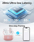 Wireless Earbuds, Deep Bass Stereo Sound, 40 Hours Playtime, Lightweight in-Ear - Image 4