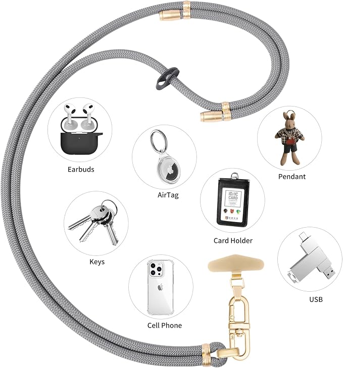 Adjustable Anti-Theft Phone Lanyard - 8mm Mountain Climbing Rope Neck & - Image 6