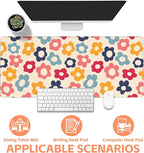 Mouse Pad Large Vintage Flowers Non-Slip Game Desk Mat - Image 4