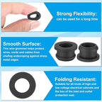 PATIKIL 12.5mm / 1/2 Inch Drill Hole, 3/8 Inch ID Rubber Grommets - Image 3