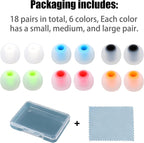Earbud Replacement Tips Silicone Earbud Tips Ear Bud Covers Fit Most in-Ear - Image 7