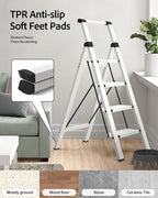 Taranta 4 Step Ladder, Lightweight Aluminum Step Stool - Image 5