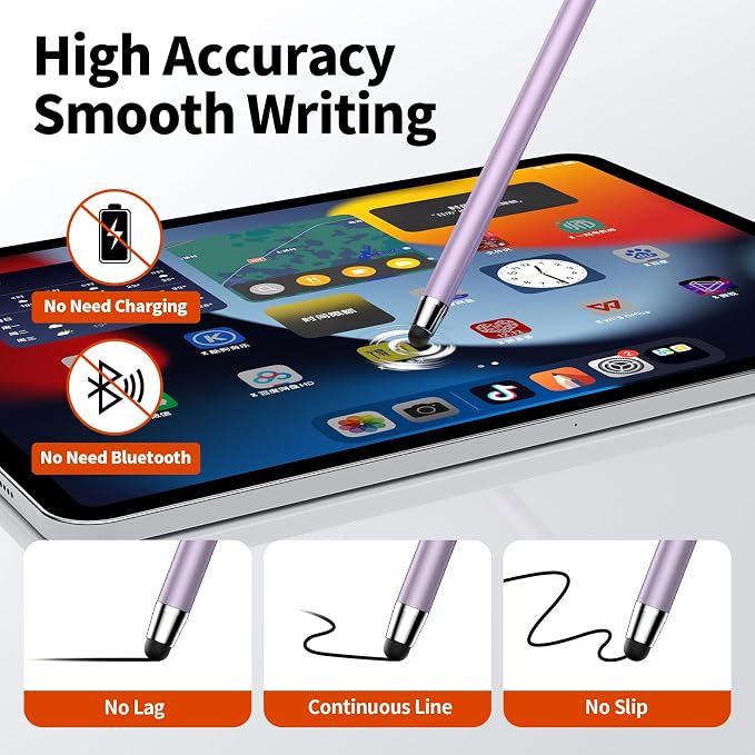 10 PCS Stylus, Stylus Pen for Touchscreen, Stylus 2-in-1 High Sensitivity & - Image 4