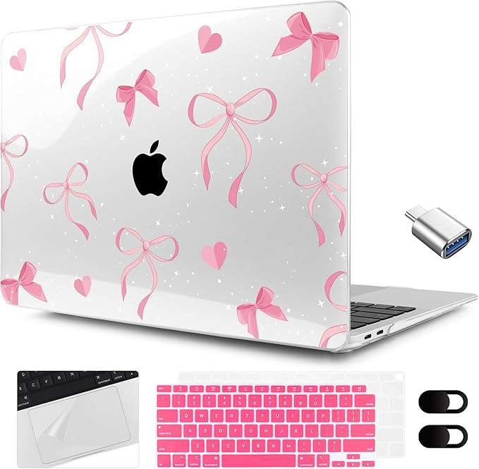 MEEgoodo for MacBook Air 13.3 inch Case 2021 2020 2019 2018 A2337 M1 A2179 A1932 by MEEgoodo