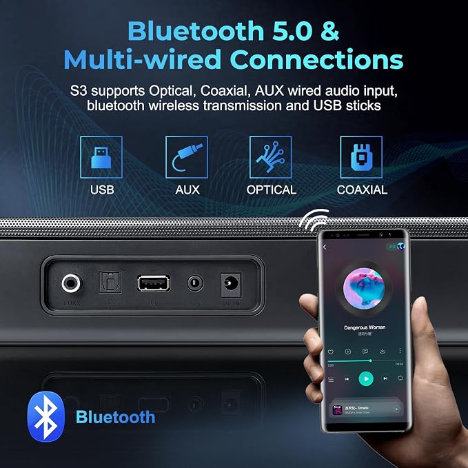 OXS S3 Sound Bars for TV, Home Theater Audio - Image 5