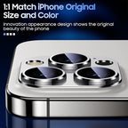 Uyiton for iPhone 13 Pro/iPhone 13 Pro Max Camera Lens Protector, Metal Ring - Image 5