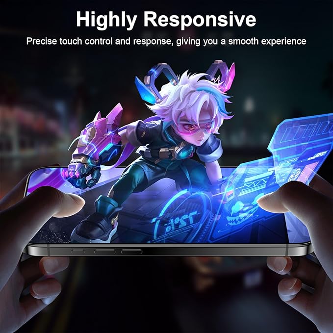 Esanik for iPhone 15 Pro Matte Glass Screen Protector Anti-Glare & - Image 6