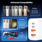 iPhone 16 Charger Block 4-Port, 40W USB C PD Power Adapter Fast Charging+ QC - Image 6