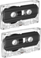 2 Pack Blank Cassette Tapes 60 Minutes Clear Audio Recording Tape by Unknown