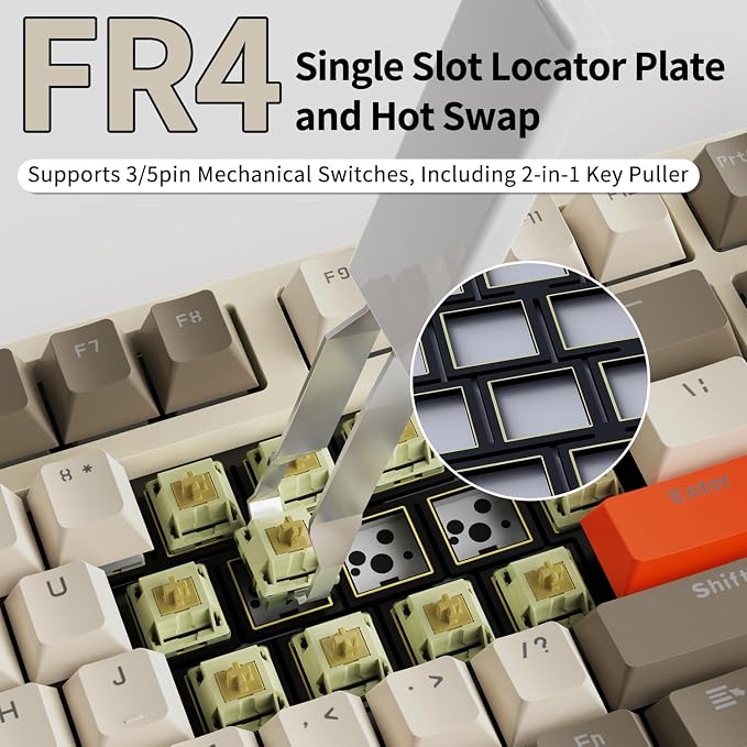 DAIDAI×AJAZZ AK35I V3 Full Size Hot Swap Mechanical Gaming Keyboard - Image 6