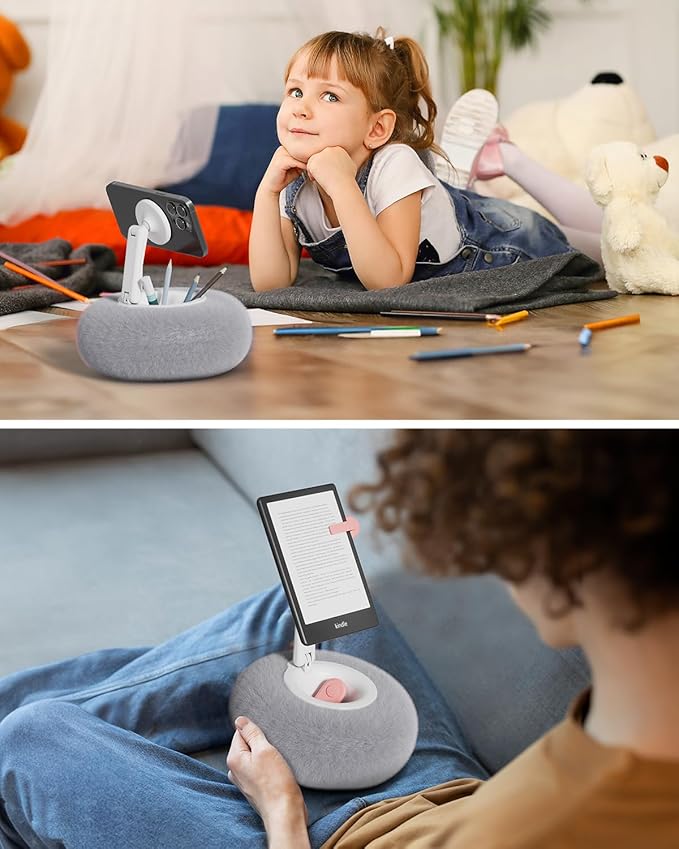 Viozon Phone Holder for Bed, Magnetic Pillow Stand, Compatible - Image 2