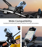 Kewig Motorcycle Phone Mount- Motorcycle Cell Phone Holder, Bike Phone - Image 7