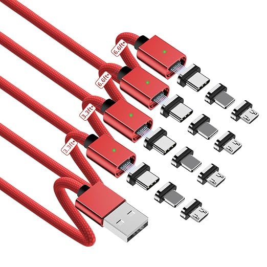 Magnetic Charging Cable 3A Fast Charging 3 in 1 Magnetic Phone Charger by ZBF