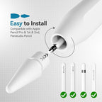 Replacement Tips for Apple Pencil Pro/1st/2nd &USB-C, 3 Pack High Sensitivity - Image 5