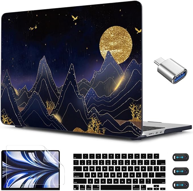 CISSOOK Compatible with MacBook Air 13.6 inch Case 2022 2024 2025 Release Model by CISSOOK