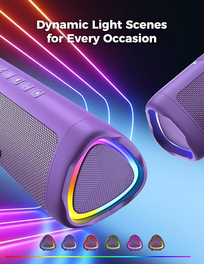 Bluetooth Speaker, 20W HD Sound, Portable Wireless, IPX5 Waterproof, - Image 3