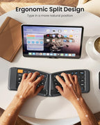 ProtoArc Ergonomic Foldable Keyboard, XK03 Split Folding Bluetooth Keyboard - Image 2
