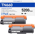 TN660 Black Toner Cartridge 2-Pack Replacement Compatible by KingKJInkToner