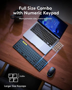 Samsers Foldable Keyboard and Mouse, Folding Bluetooth Keyboard Mouse Combo - Image 4