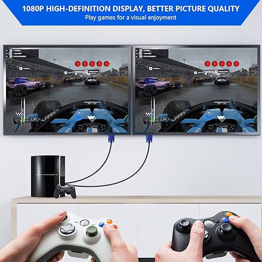 PASOW VGA Splitter Cable 1 Male to 2 Male Dual Monitor Y Adapter 1080P Full HD - Image 7