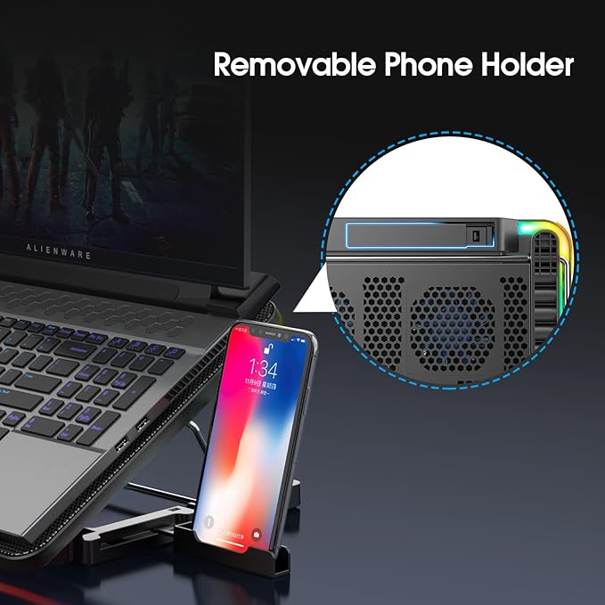 AIMIUZI Laptop Cooling Pad, Gaming Laptop Cooler - Image 7