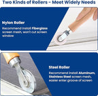 4 in 1 Screen Repair Kit, Screen Roller Tool Kit Inlcuded Metal/Nylon Screen - Image 5
