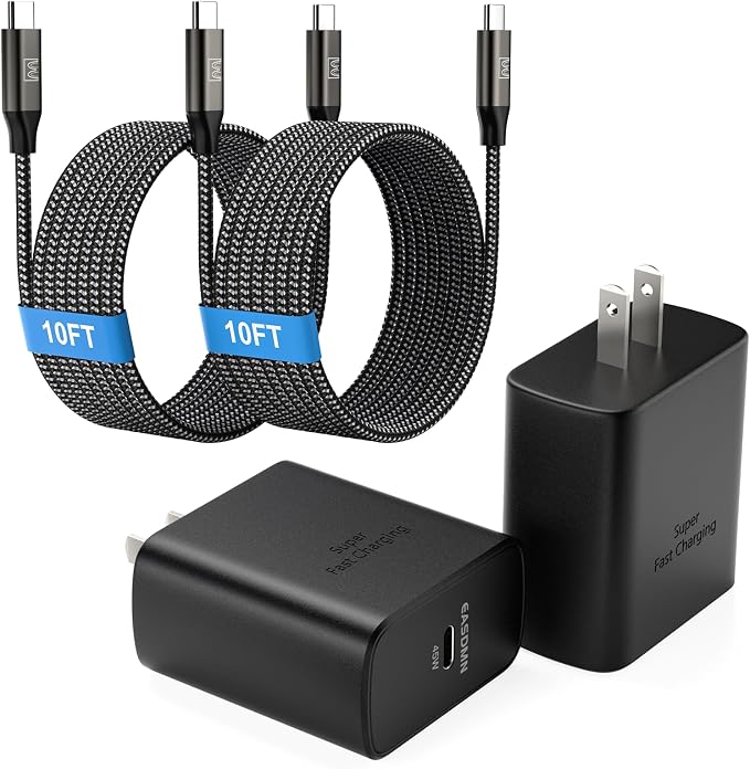 45W Super Fast Charger Type C, 45 Watt USB-C Charger PD/PPS Wall Charging Block by EASDMN