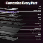 Keychron Q6 HE Wireless Custom Mechanical 100% Full Keyboard, 2.4 - Image 3