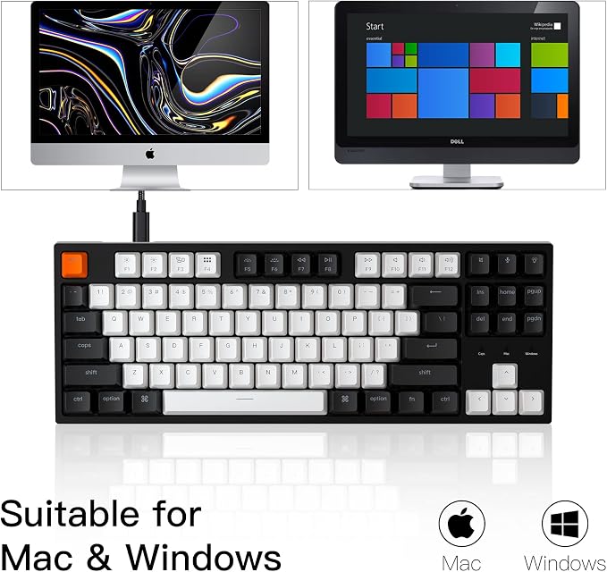 Keychron C1 Wired Mechanical Keyboard TKL, RGB Backlit - Image 3