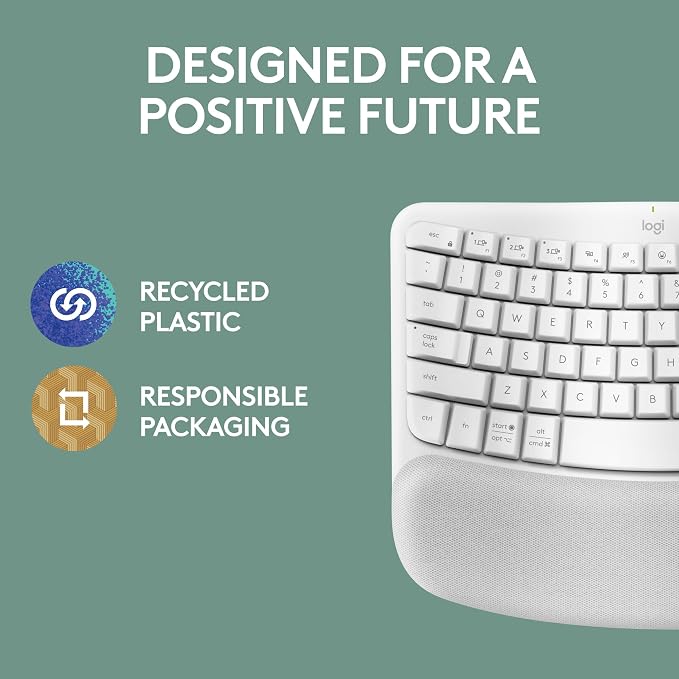 Logitech Wave Keys Wireless Ergonomic Keyboard - Image 9