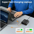 320W USB C Charger Block, 8-Port USB C Charging Station PD 65W PC Laptop Fast - Image 3