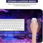 Large Mouse Pad and Keyboard Wrist Rest, Desk Pad - Image 4