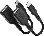 BLACK+DECKER USB C to USB A Adapter, USB C Male to USB Female Adapter Nylon by BLACKDECKER
