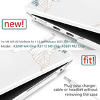 TWOLSKOO Compatible with M4 MacBook Air 13.6 inch Case 2025-2022 Release M4 - Image 2