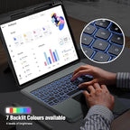 Nillkin iPad Air 13 inch Case Keyboard, Slide Camera Cover, iPad Pro 12.9 - Image 3